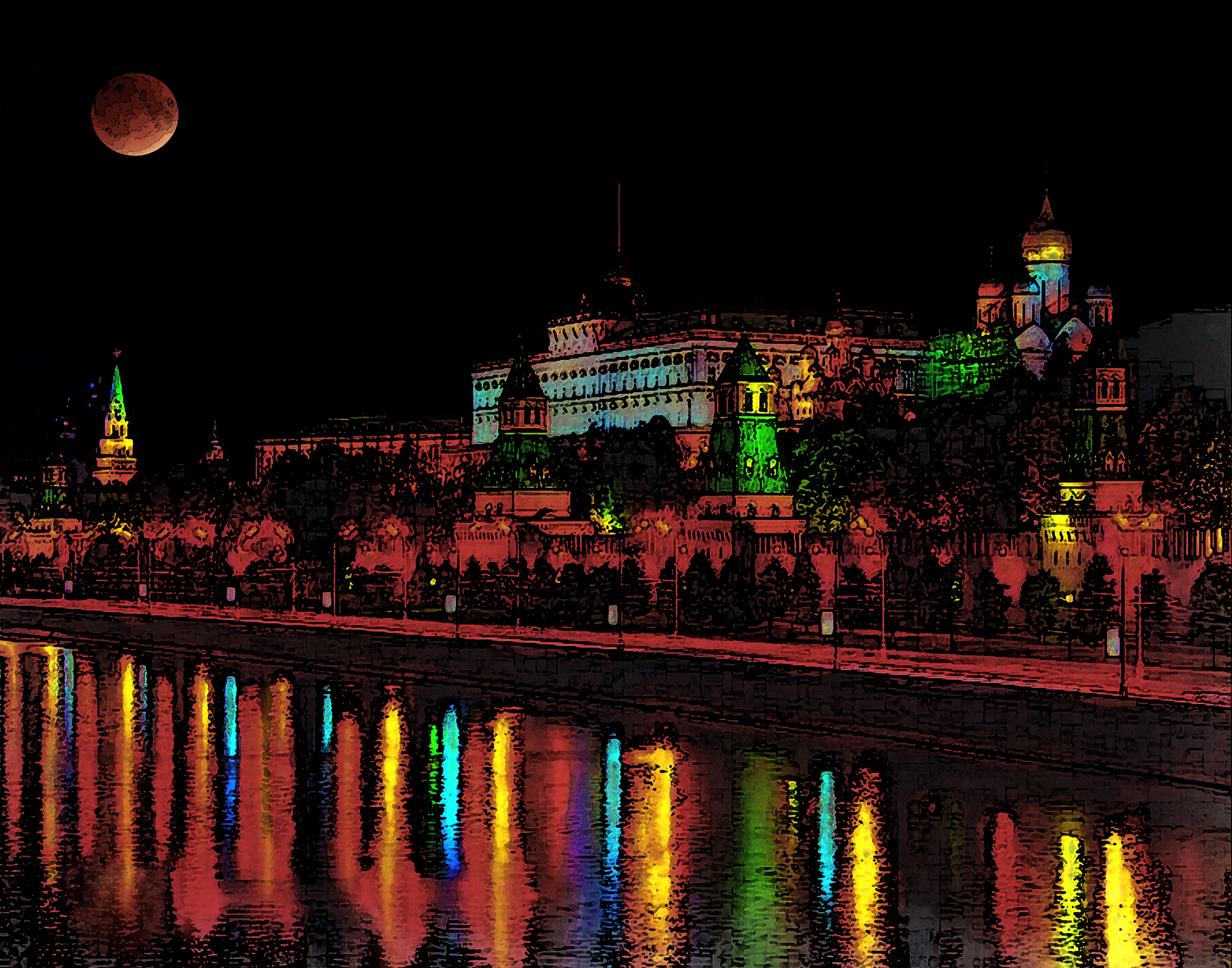Kremlin full moon2